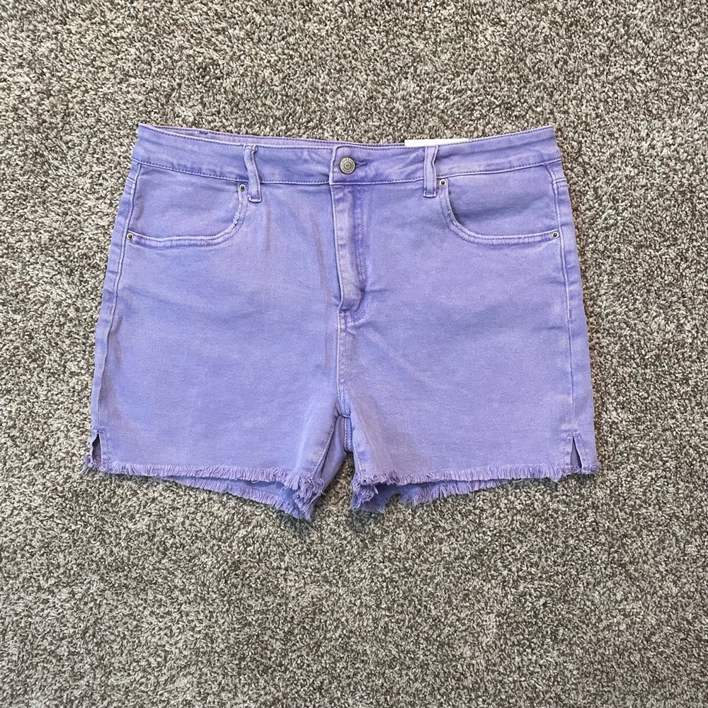 Zenana Lavender Jean Shorts